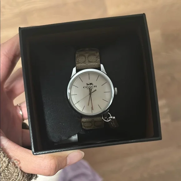 Coach Watch with Taupe Strap and Silver Dial - Picture 3 of 7